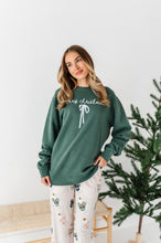 Load image into Gallery viewer, Merry Christmas Bow | (GREEN) FULL LENGTH SWEATSHIRT