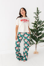 Load image into Gallery viewer, GREEN Santa Stripes | WOMEN'S Pants