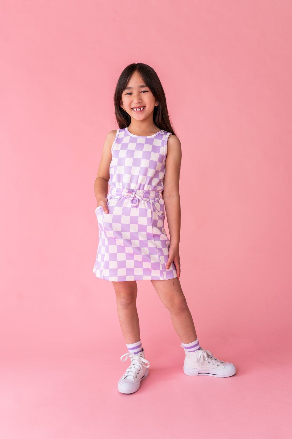 Checker Charm | Tennis Dress (with shorts!)