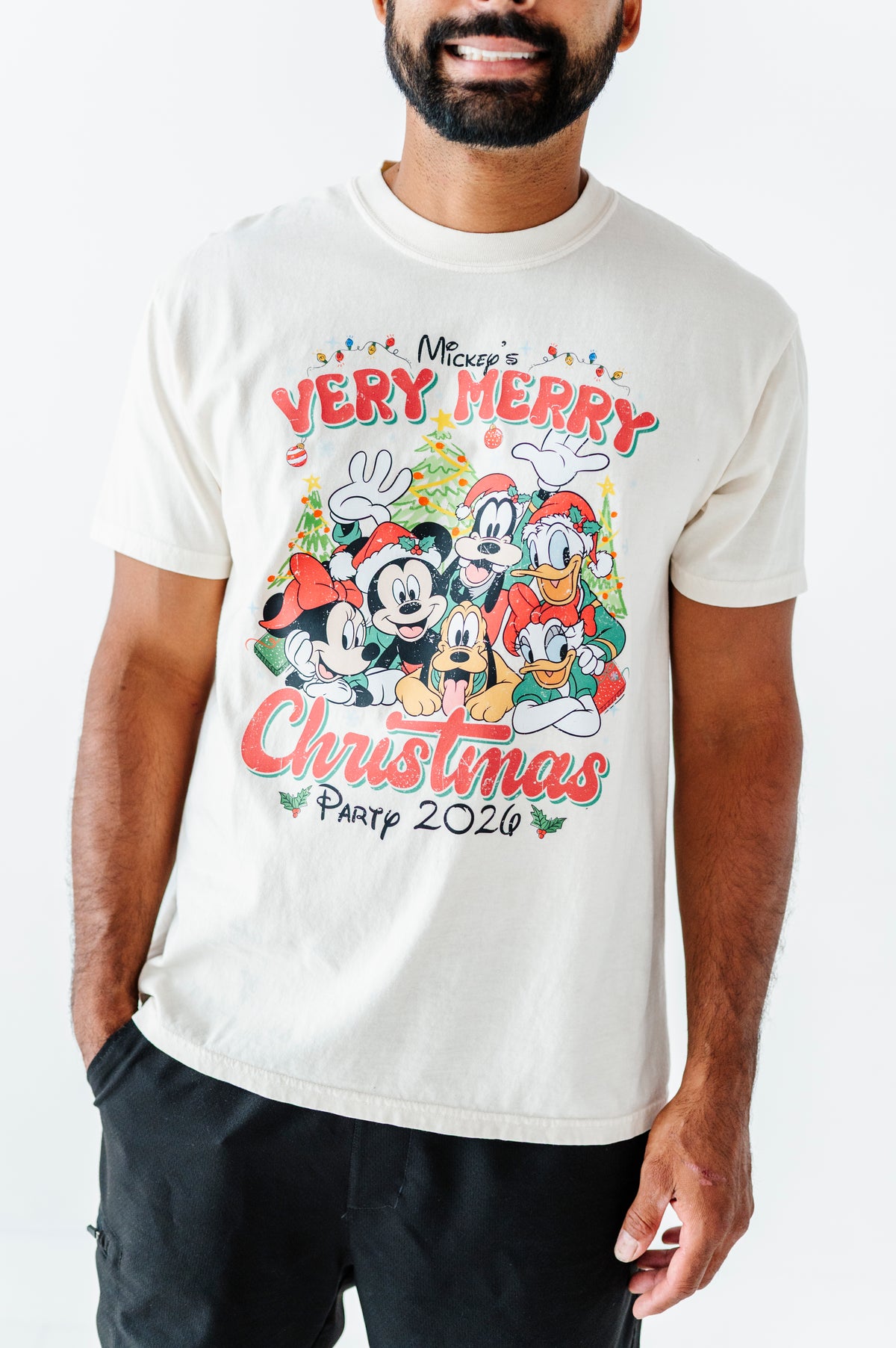 Very Merry Christmas Party | ADULT Cream UNISEX TEE
