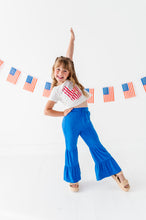 Load image into Gallery viewer, BLUE Spangled Stripes | FLARES