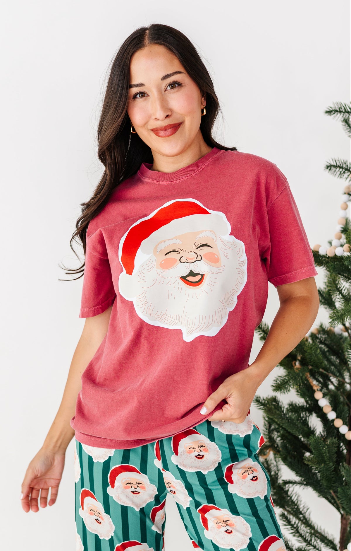 Crimson Santa | ADULT FULL LENGTH TEE