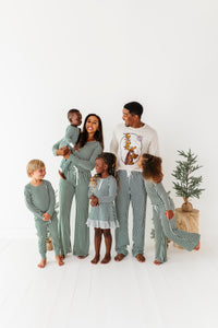 Green Stripes | GIRLS WIDE-LEG SET