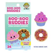 Load image into Gallery viewer, Kids Bandages | Cupcake + Donut (24 Count, Latex-Free)