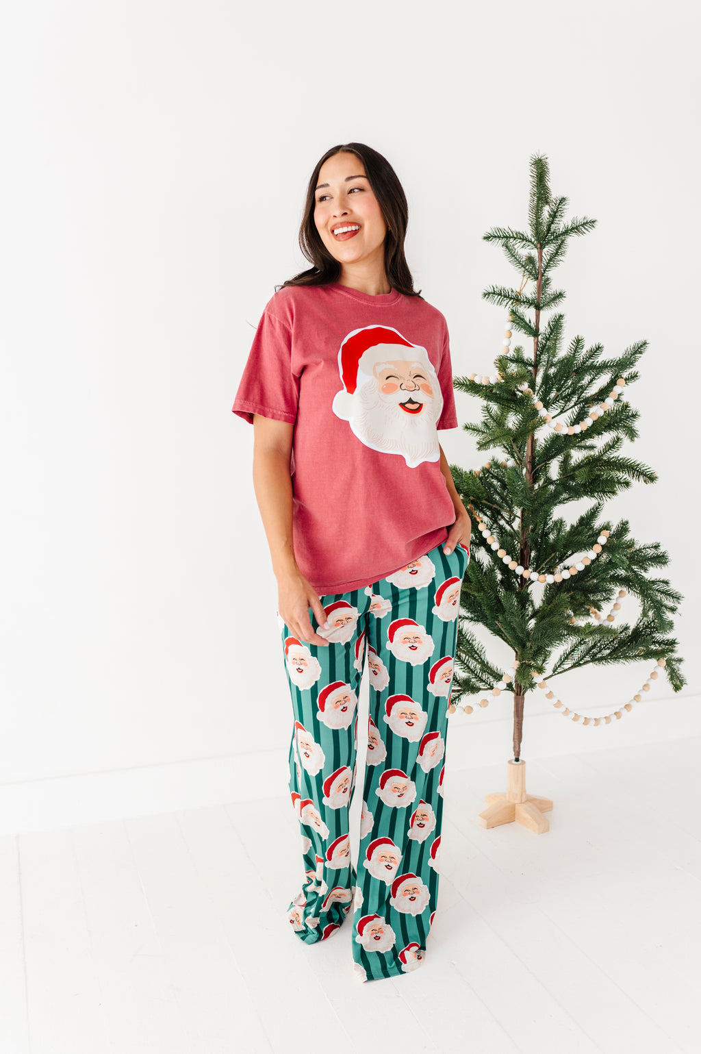 Crimson Santa | ADULT FULL LENGTH TEE