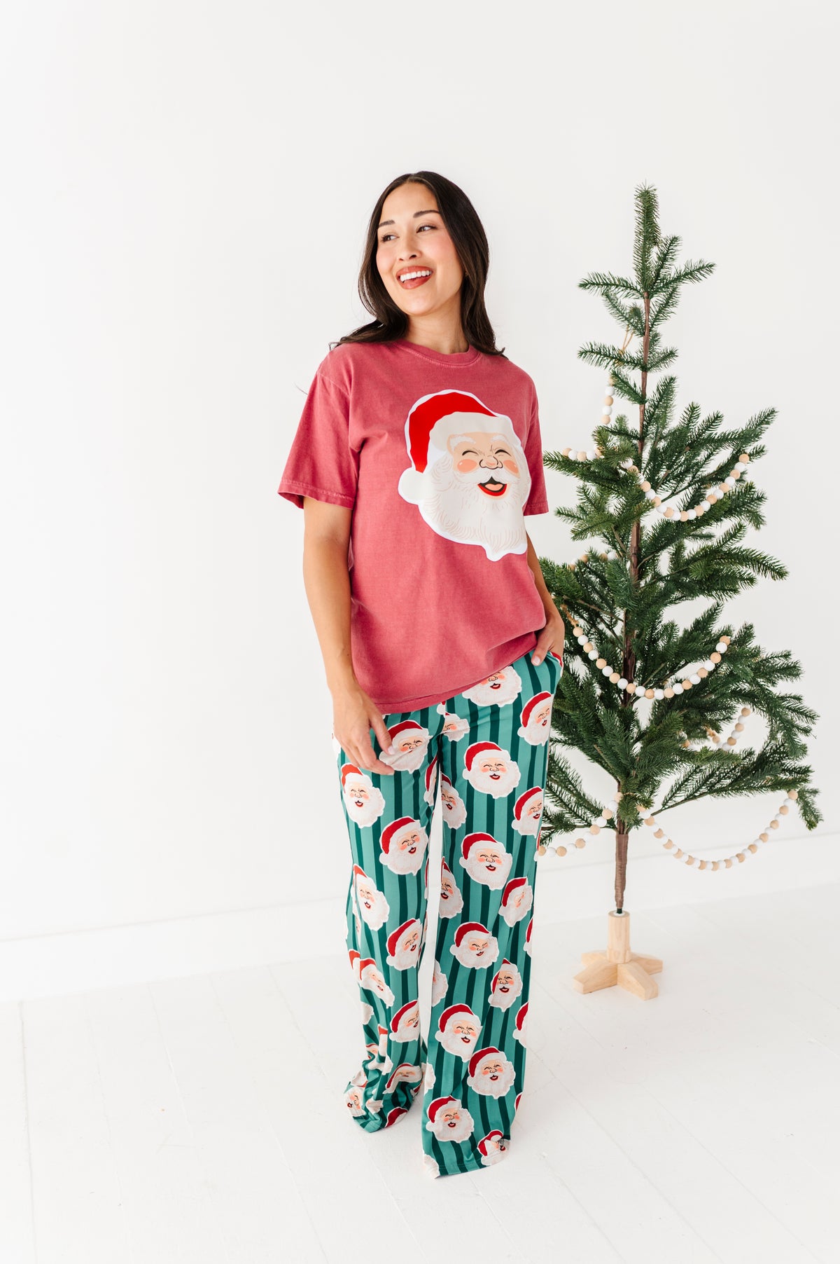 Crimson Santa | ADULT FULL LENGTH TEE