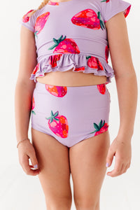 Strawberries: Cap Sleeve TWO-PIECE