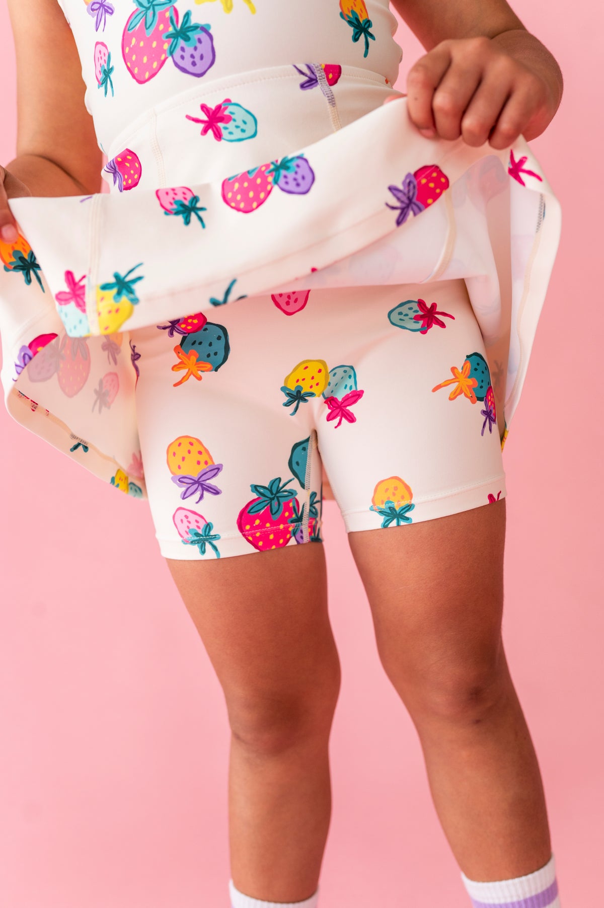 Sugar Berry | Twisty Back Active Dress (with shorts!)