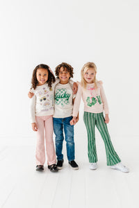 Shamrock Cherries | Pink Ruffle Long Sleeve