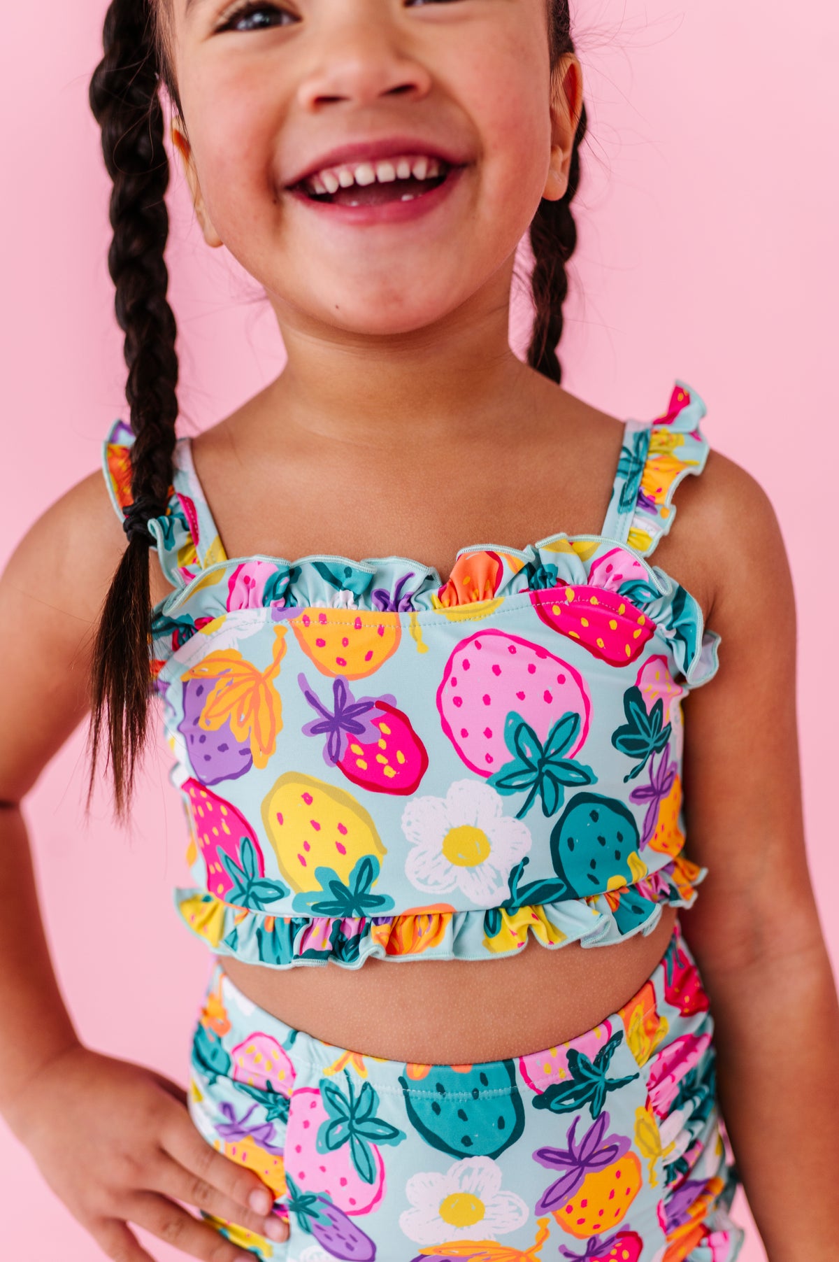 Sweet Strawberry | BANDEAU RUFFLE 2-PIECE