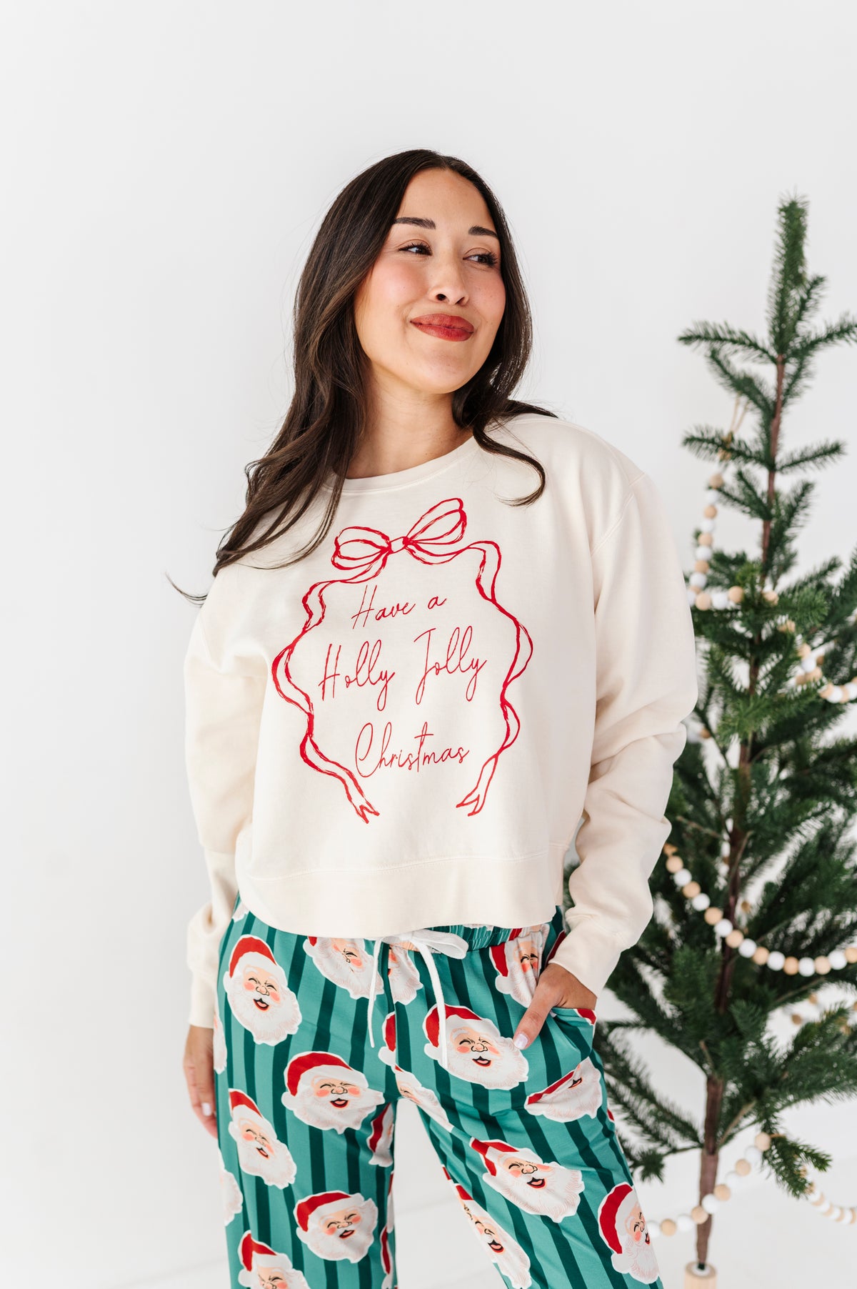 Holly Jolly | CROPPED SWEATSHIRT