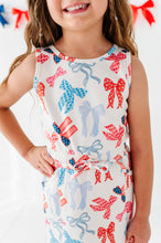 Load image into Gallery viewer, Red, White + BOWS | Tennis Dress