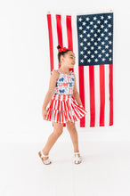 Load image into Gallery viewer, Red, White + BOW | Ribbed Tank