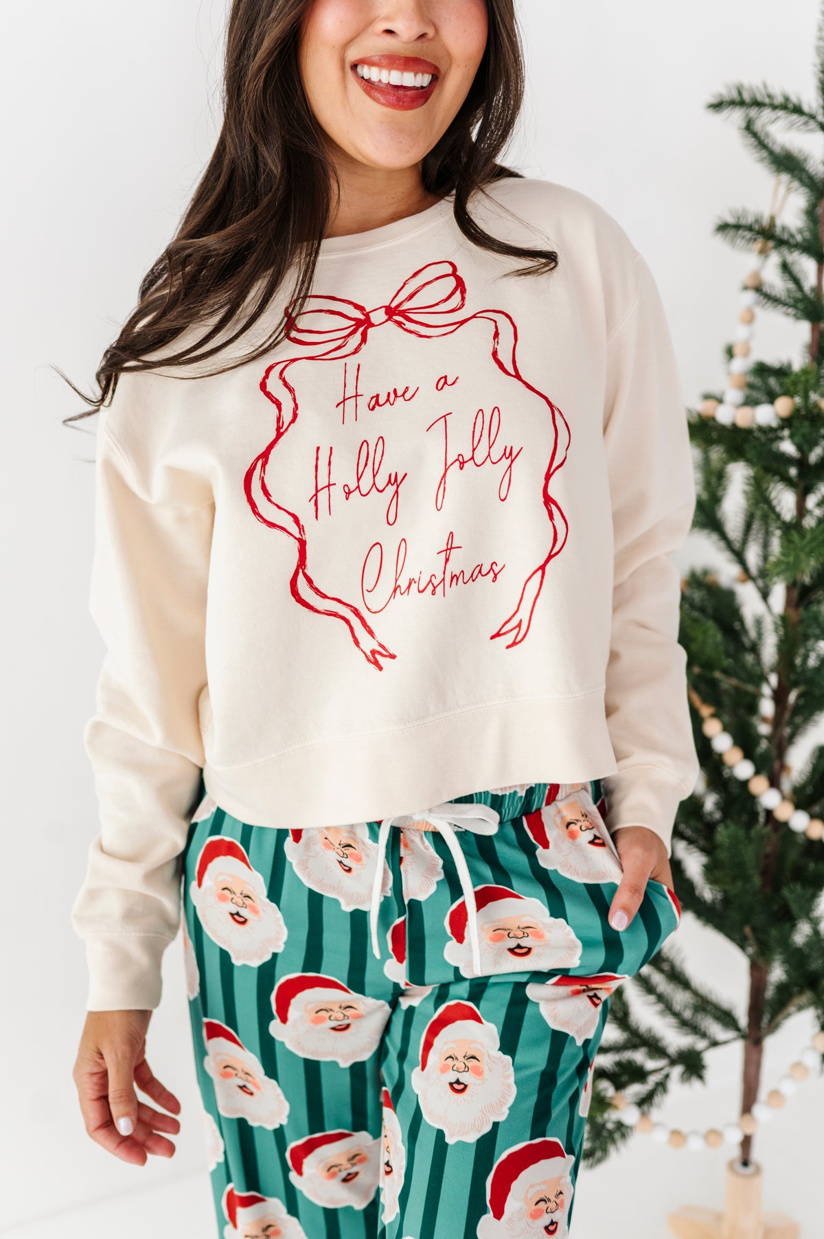 Holly Jolly | CROPPED SWEATSHIRT