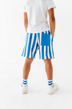 Load image into Gallery viewer, BLUE Spangled Stripes | BOY SHORTS