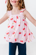 Load image into Gallery viewer, Very Cherry (PINK) Peplum + Pants SET