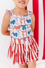 Load image into Gallery viewer, Red Stripe Skort