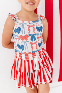 Red Stripe Skort