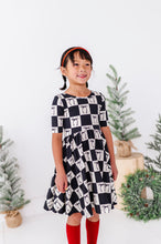 Load image into Gallery viewer, Checkered Bow | Scoop Back Dress