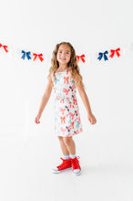 Load image into Gallery viewer, Red, White + BOWS | Tennis Dress