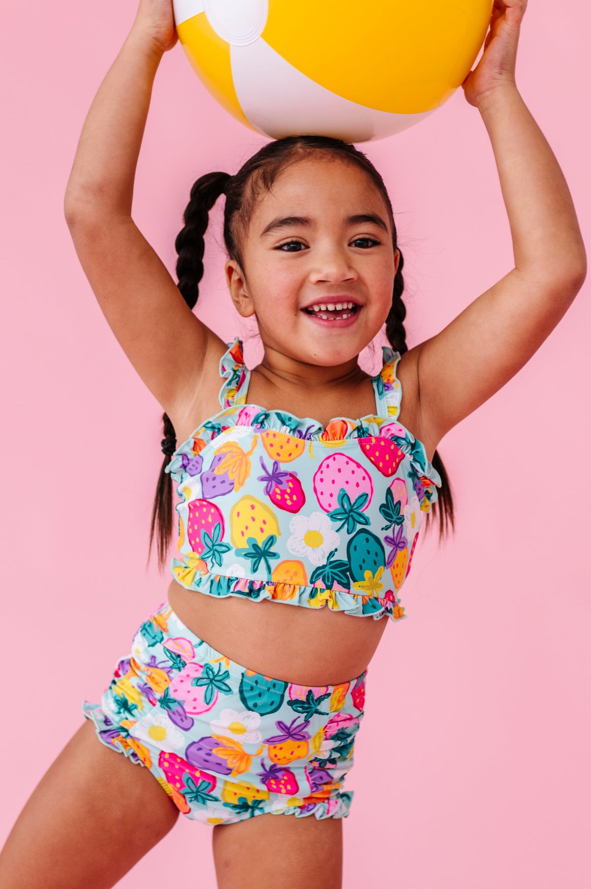 Sweet Strawberry | BANDEAU RUFFLE 2-PIECE