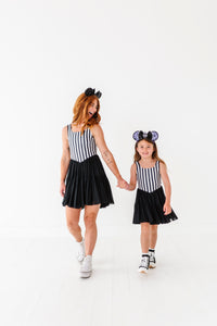 Midnight Stripes | (KIDS) Mesh DRESS
