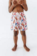Load image into Gallery viewer, Firecrackers + Franks | BOYS Swim Shorts