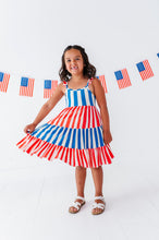 Load image into Gallery viewer, Spangled Stripes | Bamboo Dress