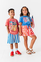 Load image into Gallery viewer, Hotdog | RED Boys Curve Hem Tee