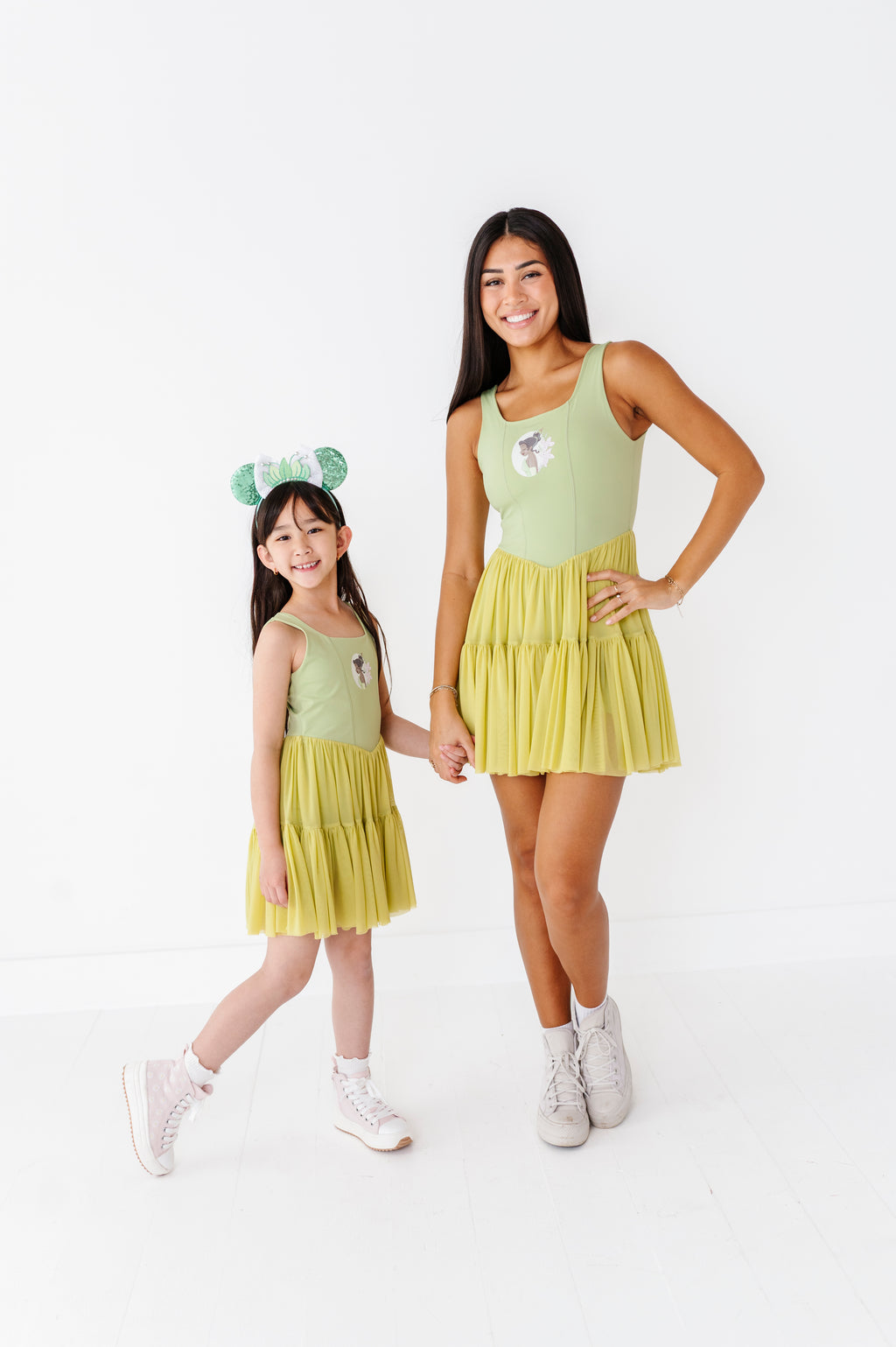 Tiana (KIDS) | Pistachio Mesh DRESS