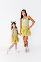 Tiana (KIDS) | Pistachio Mesh DRESS