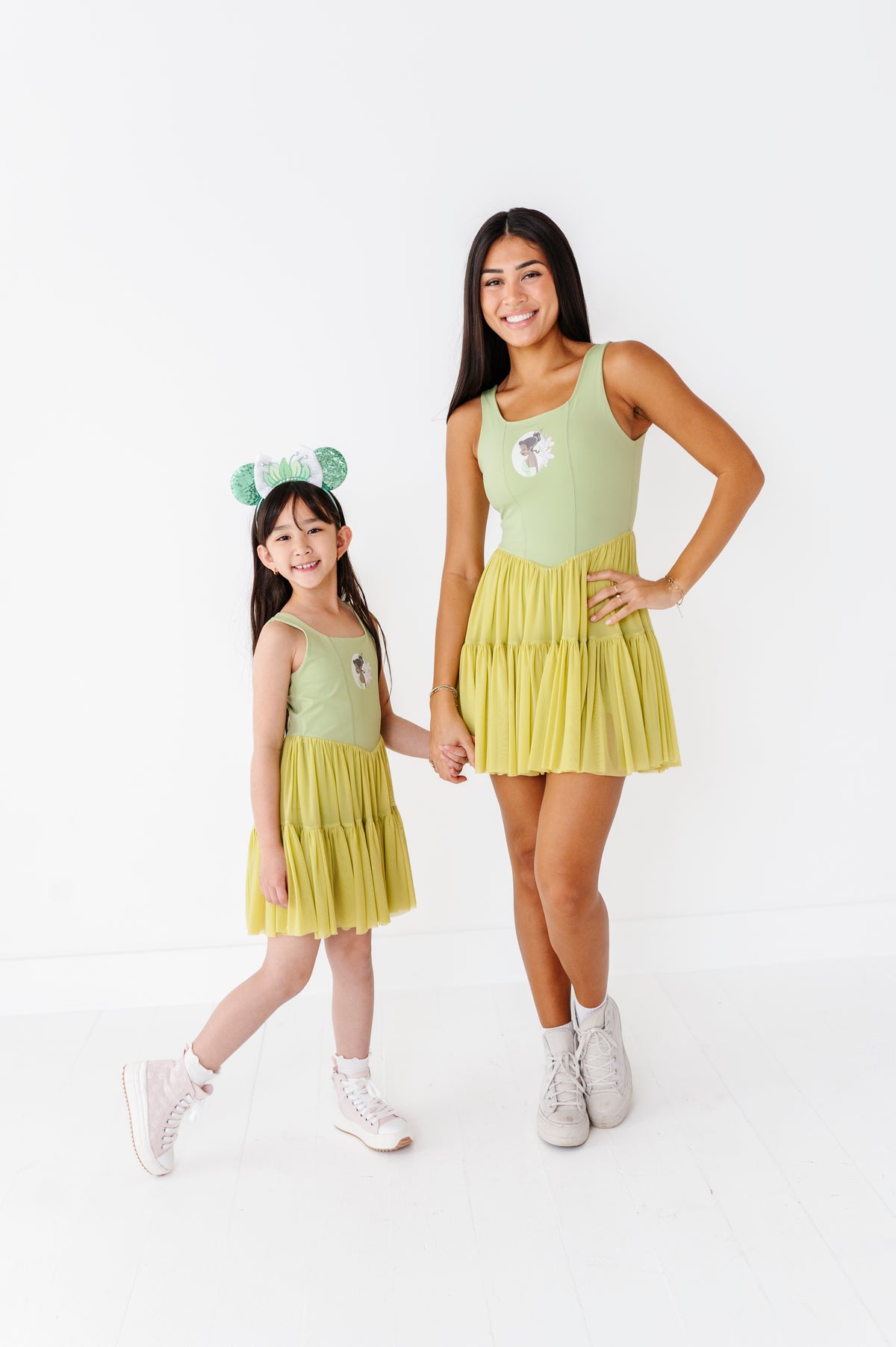 Tiana (KIDS) | Pistachio Mesh DRESS