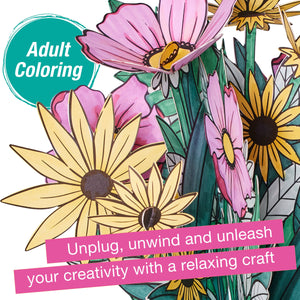 Pop Up Coloring Wildflower Bouquet