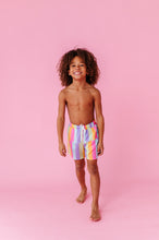 Load image into Gallery viewer, Sherbert Stripes | BOYS SWIM SHORTS