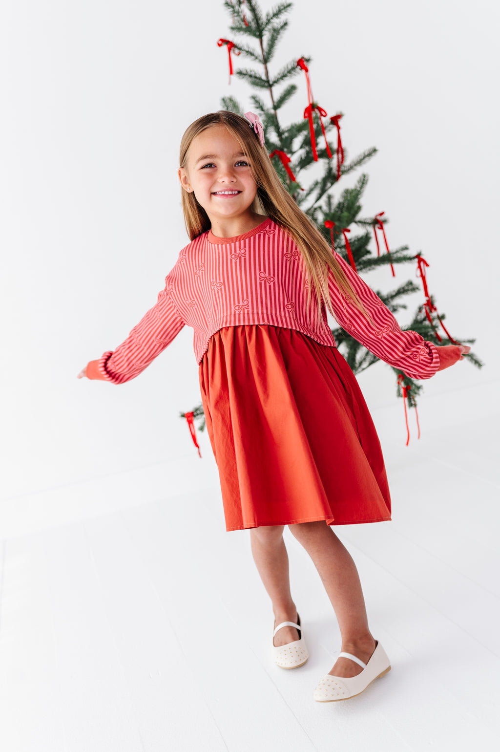 Sugarplum Bows | Poplin Dress
