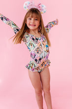 Load image into Gallery viewer, Retro Characters | ONE-PIECE Rashguard Suit