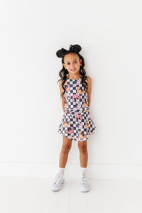 Checkered Minnie Pumpkins | KIDS Activewear SET