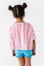 Load image into Gallery viewer, Cotton Candy Stripe | Boxy Crop