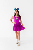 Ana (ADULT) | Raspberry Mesh DRESS