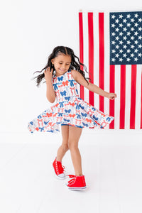 Red, White + BOW | Razorback Dress (with shorts!)