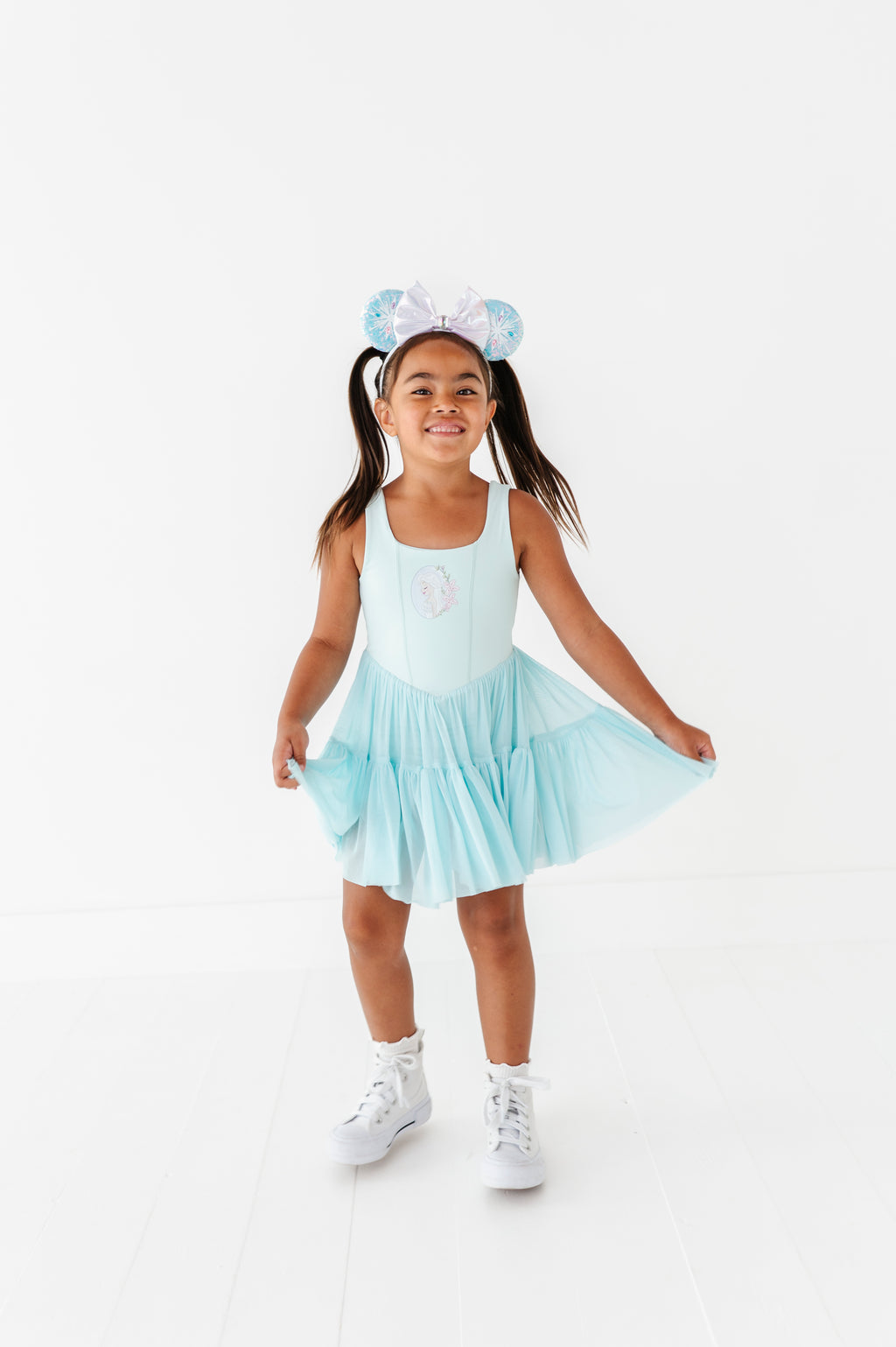 Elsa (KIDS) | Icy Blue Mesh DRESS