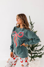 Load image into Gallery viewer, RED BOW (GREEN SHIRT) | Adult *SWEATSHIRT*