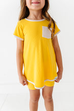 Load image into Gallery viewer, Lemon Drop | Mini Dress + Biker Shorts RIB Set