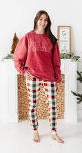Load image into Gallery viewer, HOLIDAY PLAID | ADULT WOMENS JOGGER LOUNGE PANTS