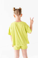 Load image into Gallery viewer, Lime Wedge | Boxy Crop + Shorts RIB Set