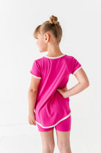 Load image into Gallery viewer, Pink Punch | Mini Dress + Biker Shorts RIB Set