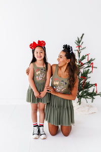Holiday Snacks | (ADULT) Mesh GREEN DRESS