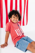 Load image into Gallery viewer, Freedom Flag | Red BOYS Tee