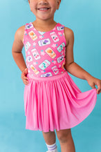 Load image into Gallery viewer, Hot Pink Girly Pop | Strappy Back Tank SET