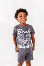 Load image into Gallery viewer, Bruh It's Summer | Charcoal Graphic Tee